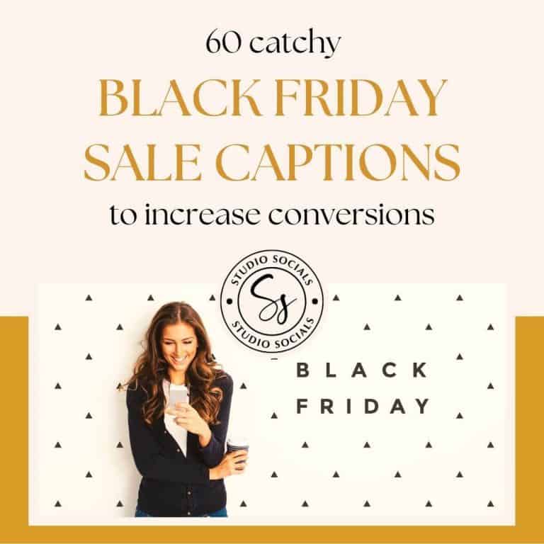 Catchy Black Friday Sale Captions to Increase Conversions